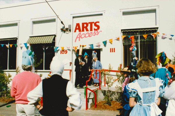 People in funny hats and costumes