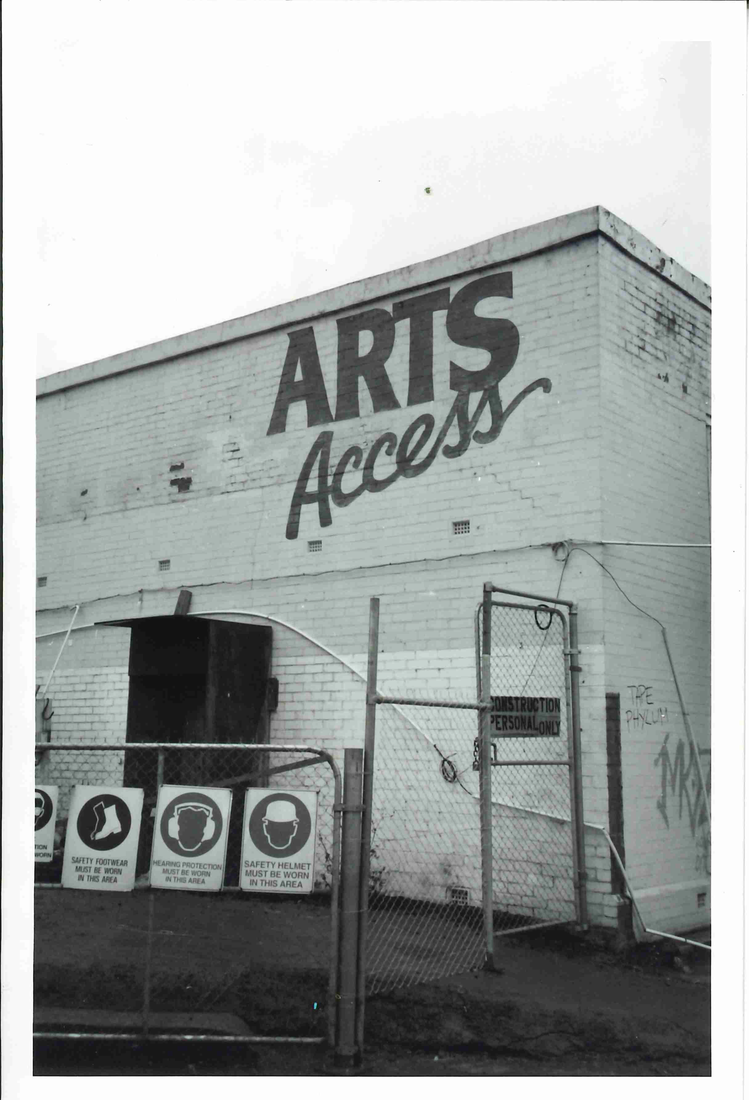 The Old AAV Offices with the Logo painted on.