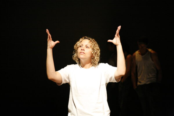 a deaf dancer is signing and dancing.