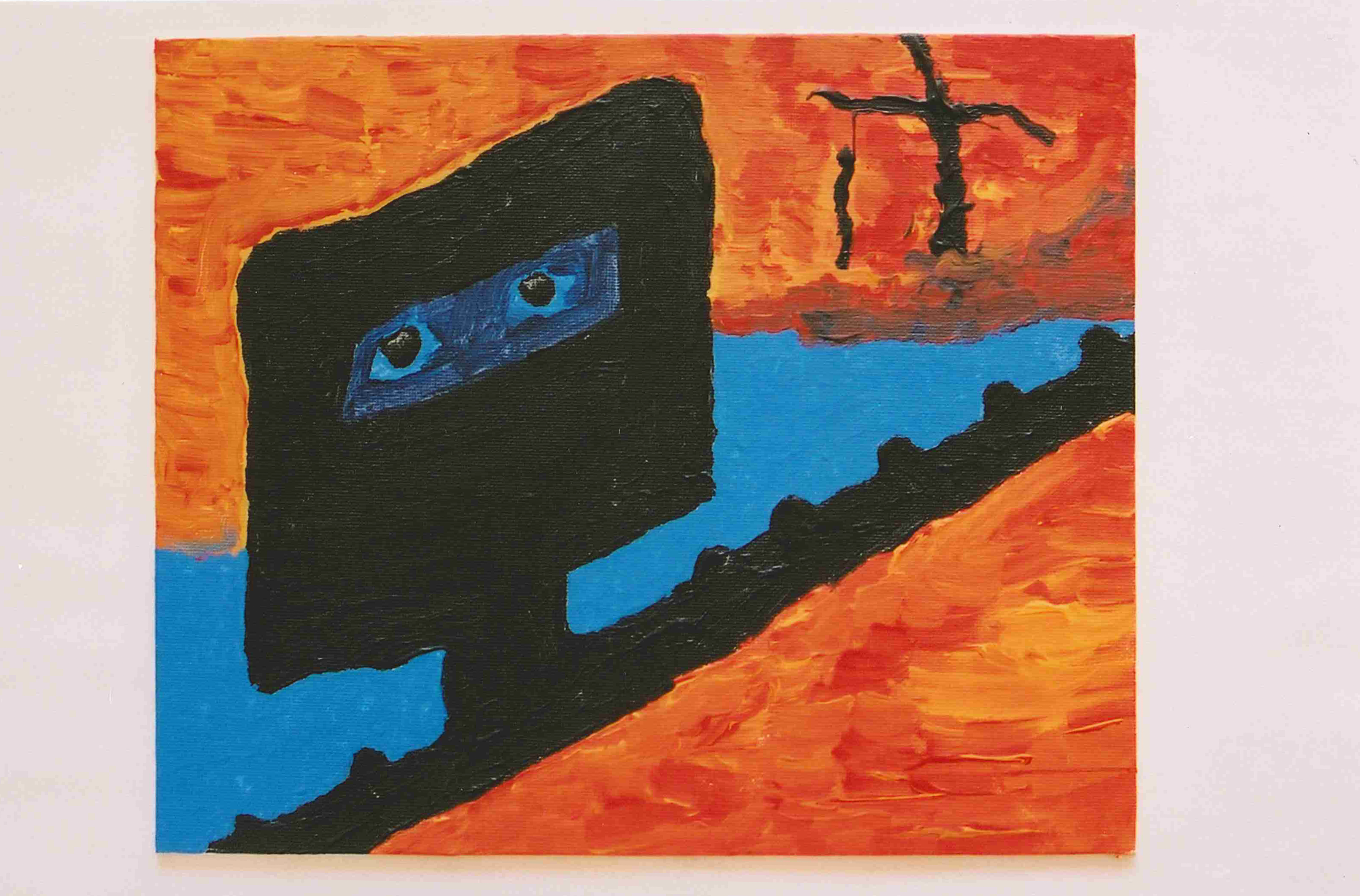 a painting of ned kelly.