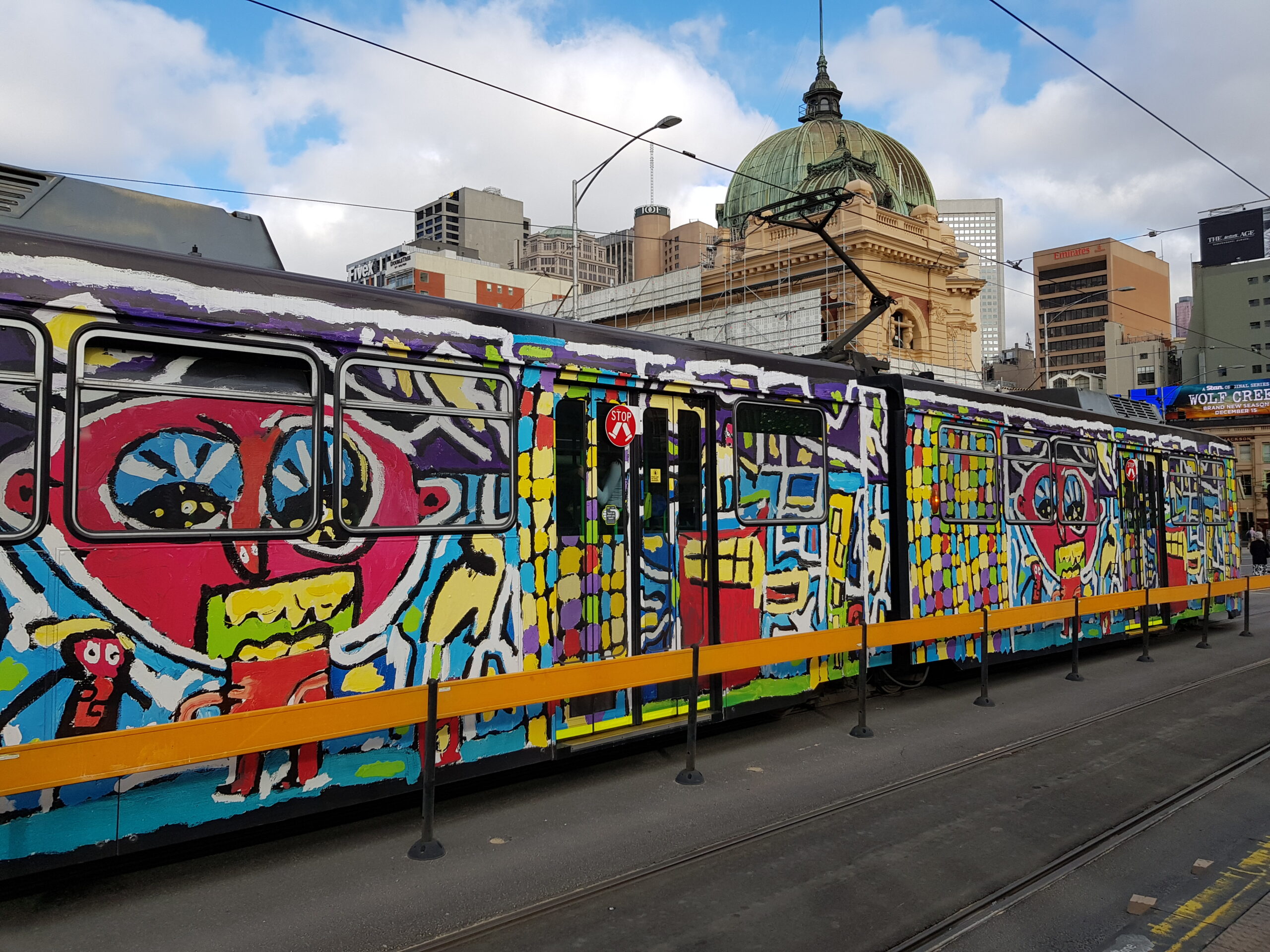 a Melbourne Art Tram